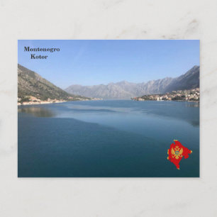 Bukt i Kotor, Montenegro Vykort
