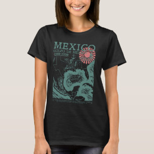 Bukt i Mexiko 1550 Karta Golfo de Mexico G T Shirt