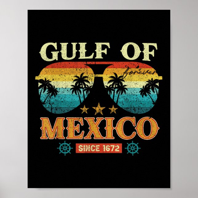 Bukt i Mexiko 1569 Historiska Karta Poster (Framsidan)