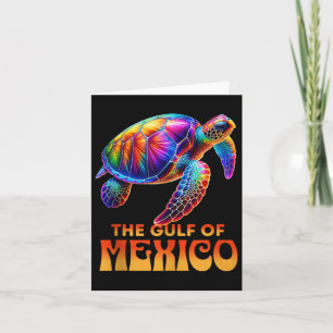 Bukt i Mexiko Edm Music Rave Dance Sea Turtle Kort