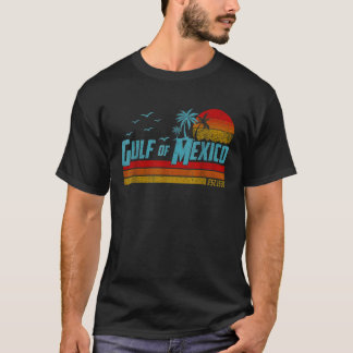 Bukt i Mexiko Est 1550 Retro Vintage Beach T Shirt