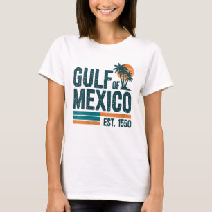 Bukt i Mexiko Est 1550 Retro Vintage Beach T Shirt