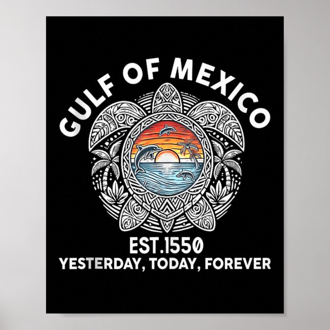 Bukt i Mexiko Forever Sea Turtle Bukt i Mexiko E Poster (Framsidan)