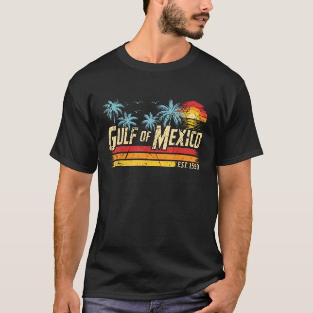Bukt i Mexiko Handflatan, Helgdag sommaruppehållet T Shirt (Framsida)