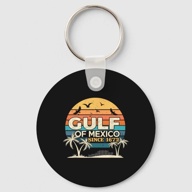 Bukt i Mexiko med tidvatten Nyckelring (Framsida)