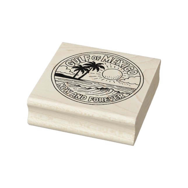 Bukt i Mexiko Now och Forever Ocean Art Stämpel (Stämpel)