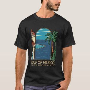 Bukt i Mexiko Oceanic Basin Tourist Spot Travel T Shirt