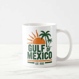 Bukt i Mexiko Retro Travel Souvenir Kaffemugg