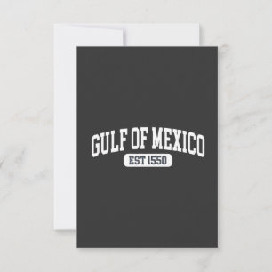 Bukt i Mexiko sedan 1550 Amerika Humor Tack Kort