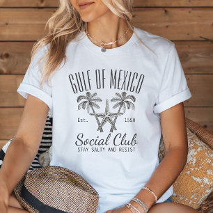 Bukt i Mexiko Social Klubb Est. 1550-bitars T Shirt