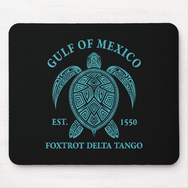 Bukt i Mexiko Turtle Foxtrot Delta Tango Est 1550 Musmatta (Framsidan)