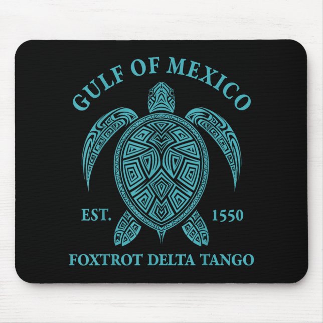 Bukt i Mexiko Turtle Foxtrot Delta Tango Est 1550 Musmatta (Framsidan)