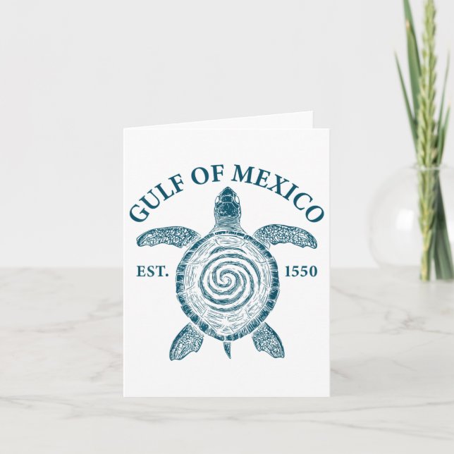Bukt i Mexiko Turtle Kort (Framsida)