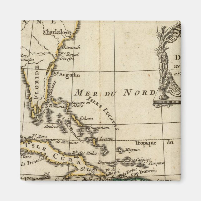 Bukt i Mexiko, Västindien Magnet (Framsidan)