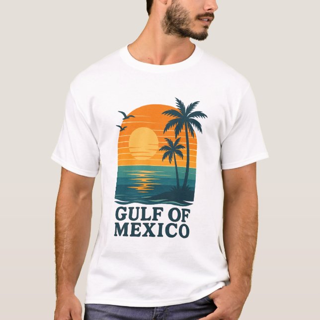 Bukt i Mexiko Vibes T Shirt (Framsida)