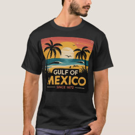 Bukt i Mexiko Vintage Sunset T-Shirt