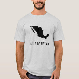 Bukt i Mexikos minimalistiska Karta-design T Shirt