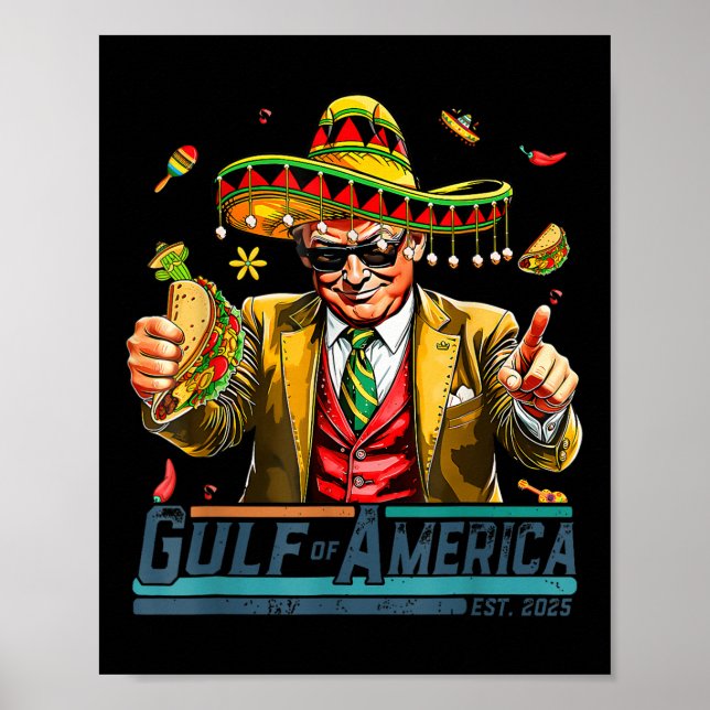 Bukt i USA Est 2025 Cinco de Mayo Trump G Poster (Framsidan)