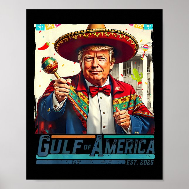 Bukt i USA Est 2025 Cinco de Mayo Trump G Poster (Framsidan)