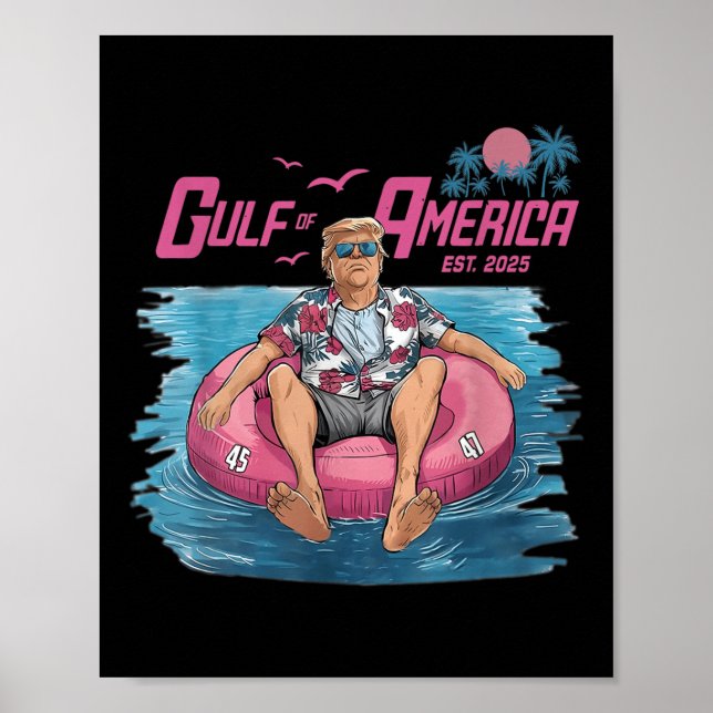 Bukt i USA Est 2025 Funny Trump Patriotic Poster (Framsidan)