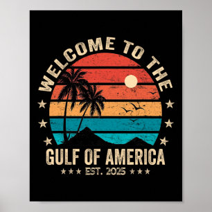 Bukt i USA Est 2025 Retro Vintage America Poster