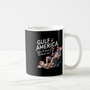 Bukt i USA Lustigt Trump USA Beach Kaffemugg