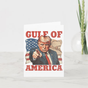 Bukt i USA Lustigt USA flagga Kort