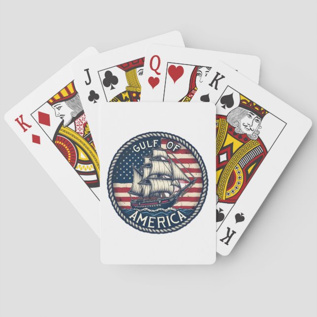 Bukt i USA Patriotic Casinokort (Baksidan)
