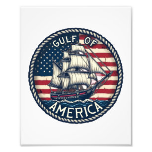 Bukt i USA Patriotic Fototryck