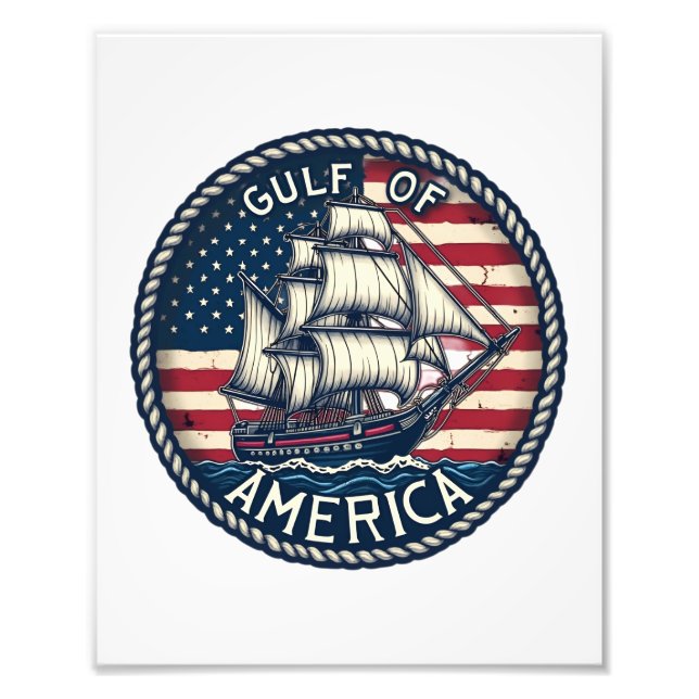 Bukt i USA Patriotic Fototryck (Framsidan)