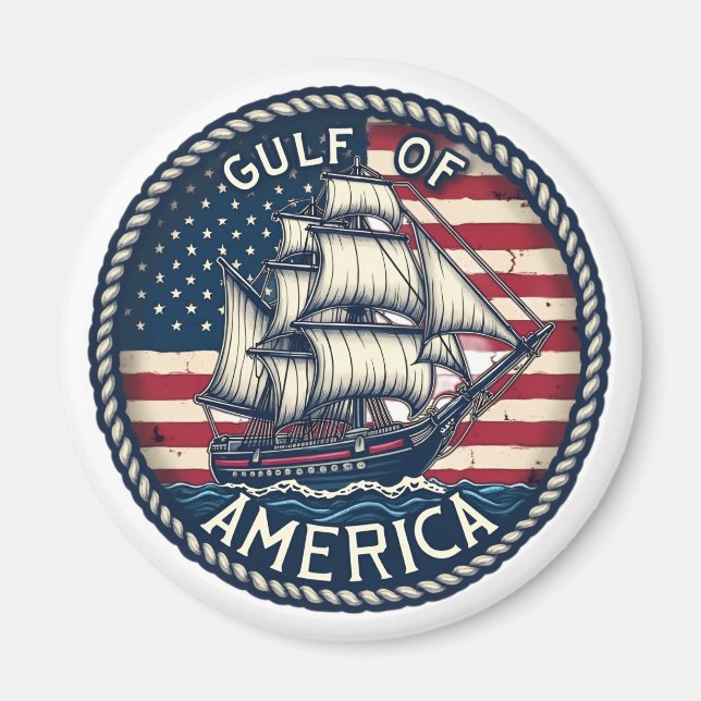 Bukt i USA Patriotic Magnet (Framsidan)