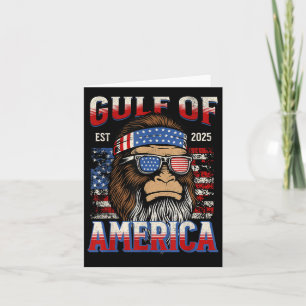 Bukt i USA Trump Funny Bigfoot Mexiko Kort