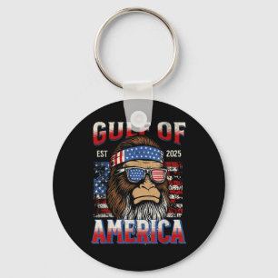 Bukt i USA Trump Funny Bigfoot Mexiko Nyckelring