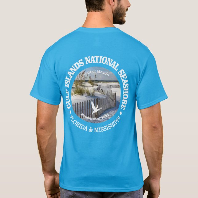 Bukt Islands nationella kustland T-Shirt (Baksida)