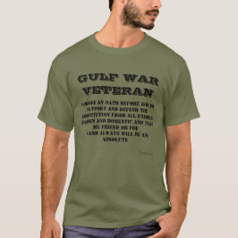 BUKT KRIG veteran Oath GreenT-Shirt T-Shirt