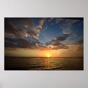 Bukt Kusten Sunset - Florida Poster
