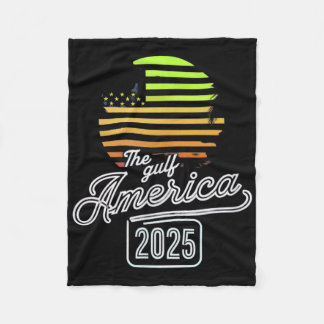 Bukt Mexiko American Flagga Bukt USA Est Fleecefilt