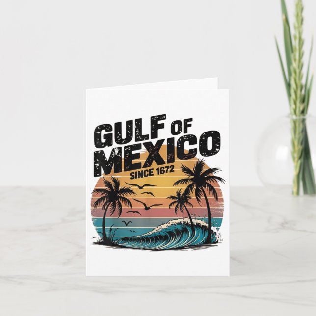 Bukt Mexiko, Bukt i USA Est 2025 Kort (Framsida)