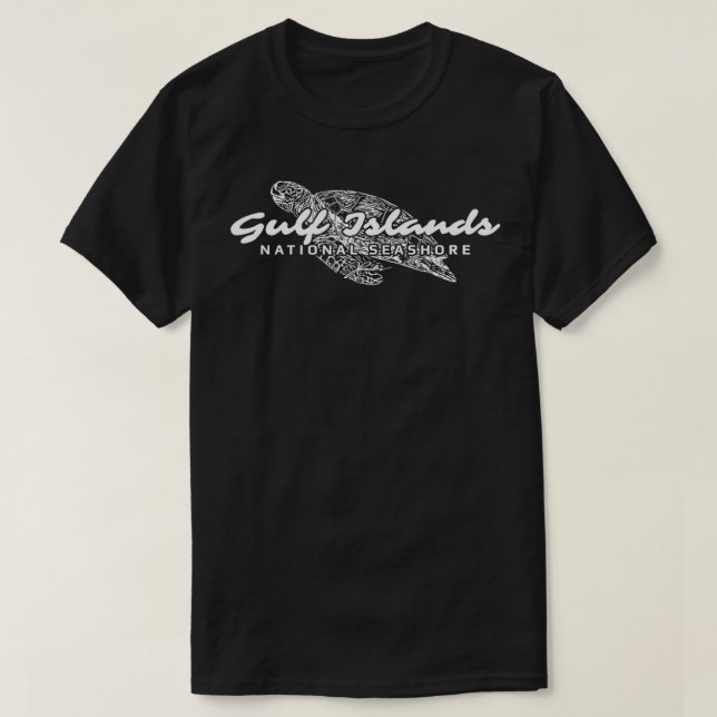 Bukt-öarnas havssköldpadda t shirt (Design framsida)
