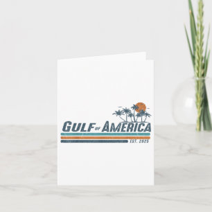 Bukt of US America Est 2025 Retro Vintage Beach Kort
