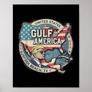 Bukt Retro of America Est 2025 USA American Flagga Poster