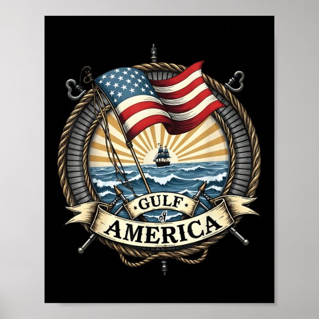 Bukt Retro of America Est 2025 USA American Manar  Poster (Framsidan)