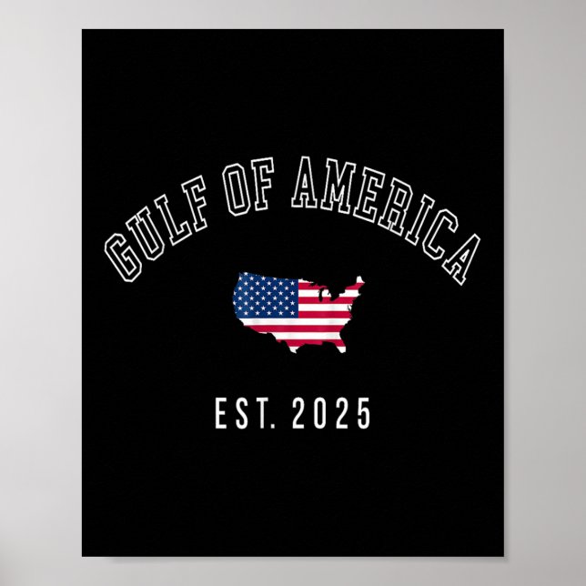 Bukt Retro of USA Est 2025 American Flagga Poster (Framsidan)