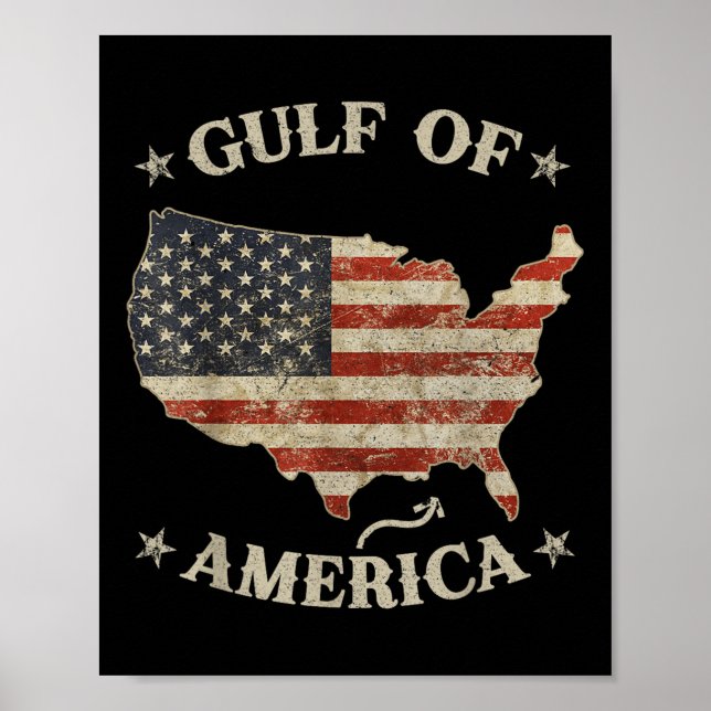 Bukt Retro of USA Est 2025 American Flagga Poster (Framsidan)