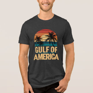 Bukt Retro Sunset Handflatan Träd Vintage T Shirt