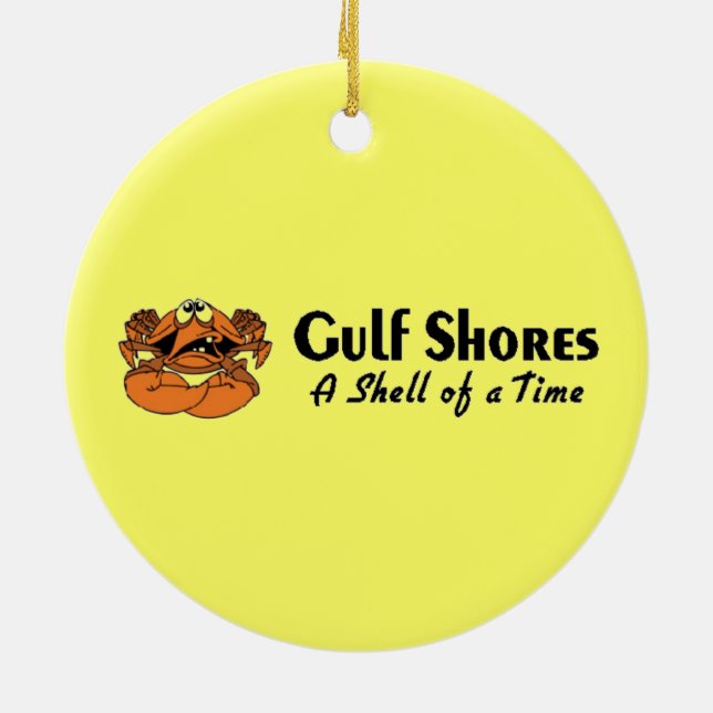 Bukt Shoes Alabama Crab Julgransprydnad Keramik (Baksidan)