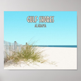 Bukt Shores Alabama Beach Poster