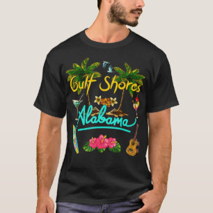 Bukt Shores Alabama Beach Summer Handflatan Sol Se T Shirt