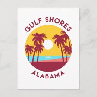 Bukt Shores, Alabama Ligcape Vykort