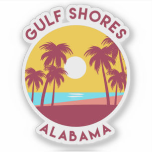 Bukt Shores, Alabama Liggande Klistermärken